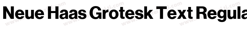 Neue Haas Grotesk Text Regular字体转换